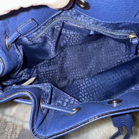 Kate Spade Pebbled Leather Backpack Purse Mulberry Street Small Breezy Blue - Picture 5 of 8